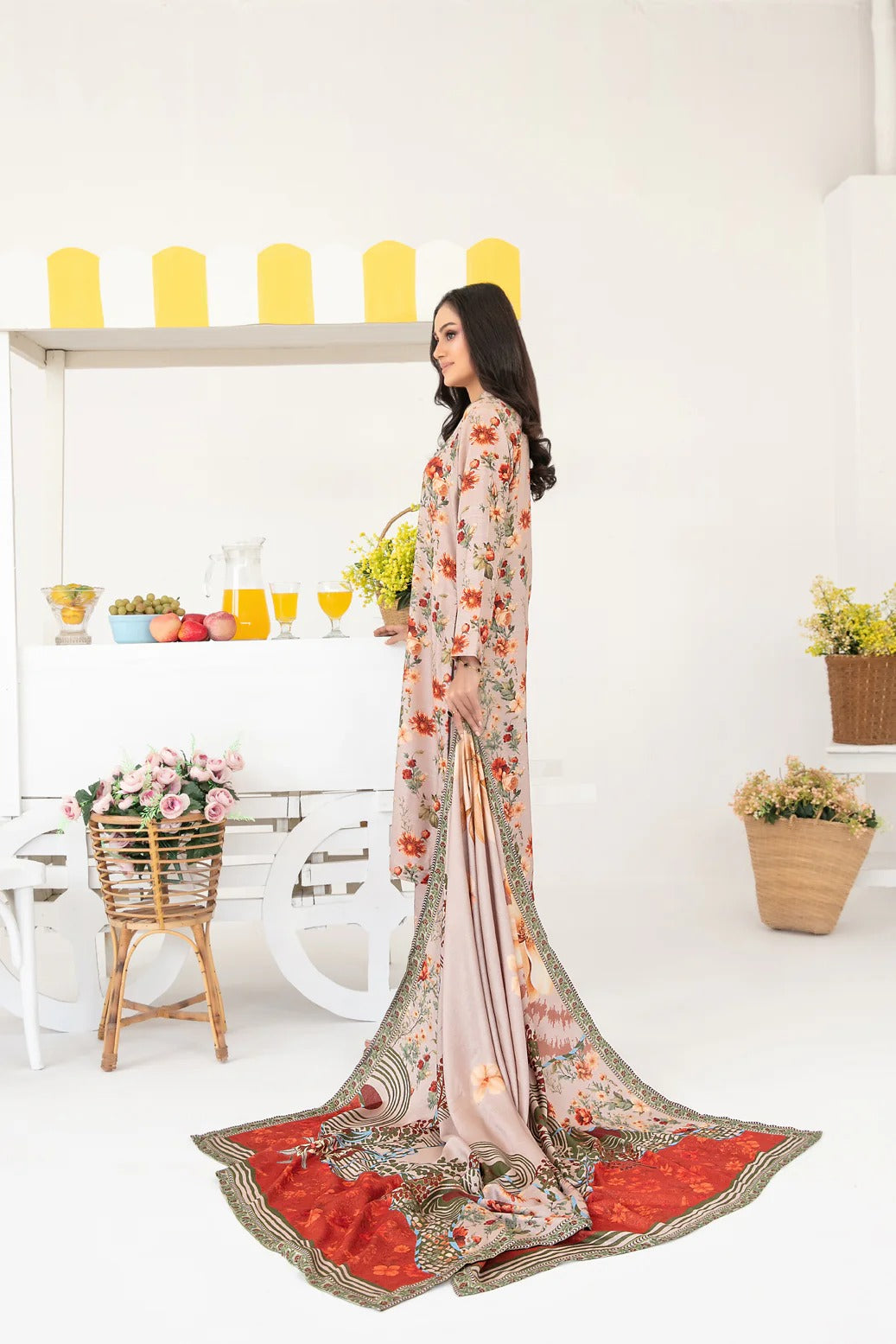 🌿Tawakkal Zurina Printed Premium 3-Piece Suit – D-4477 🌿 زرینہ پرنٹڈ پریمیم 3 پیس سوٹ – D-4477