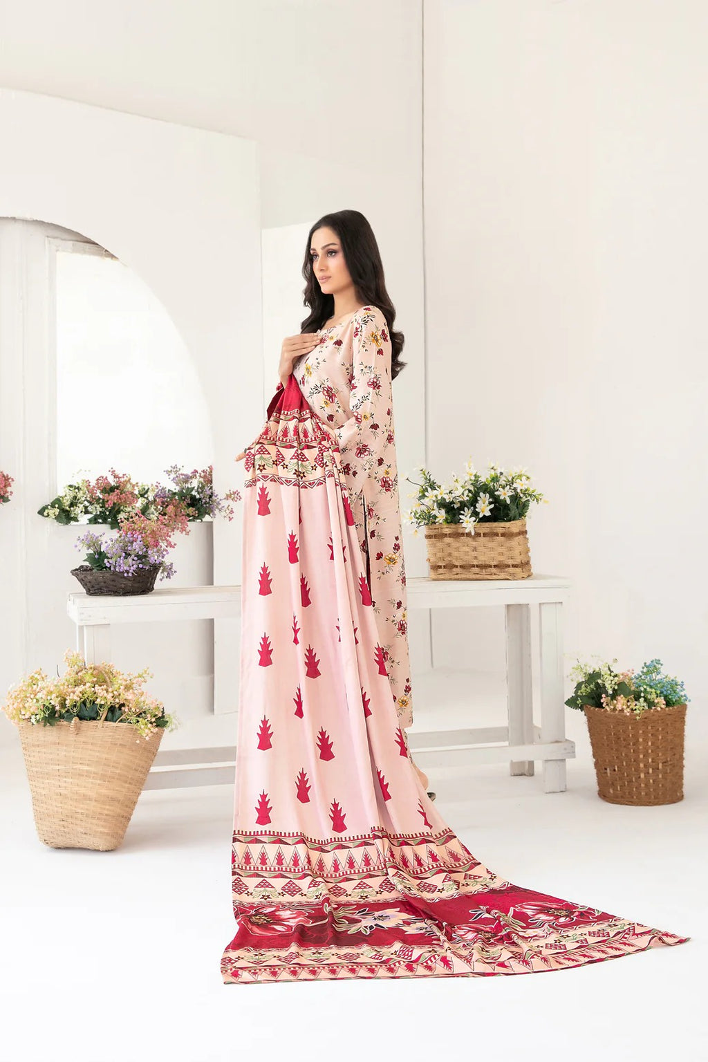🍃Tawakkal Zurina Printed Premium 3-Piece Suit – D-4483 🍃 زرینہ پرنٹڈ پریمیم 3 پیس سوٹ – D-4483