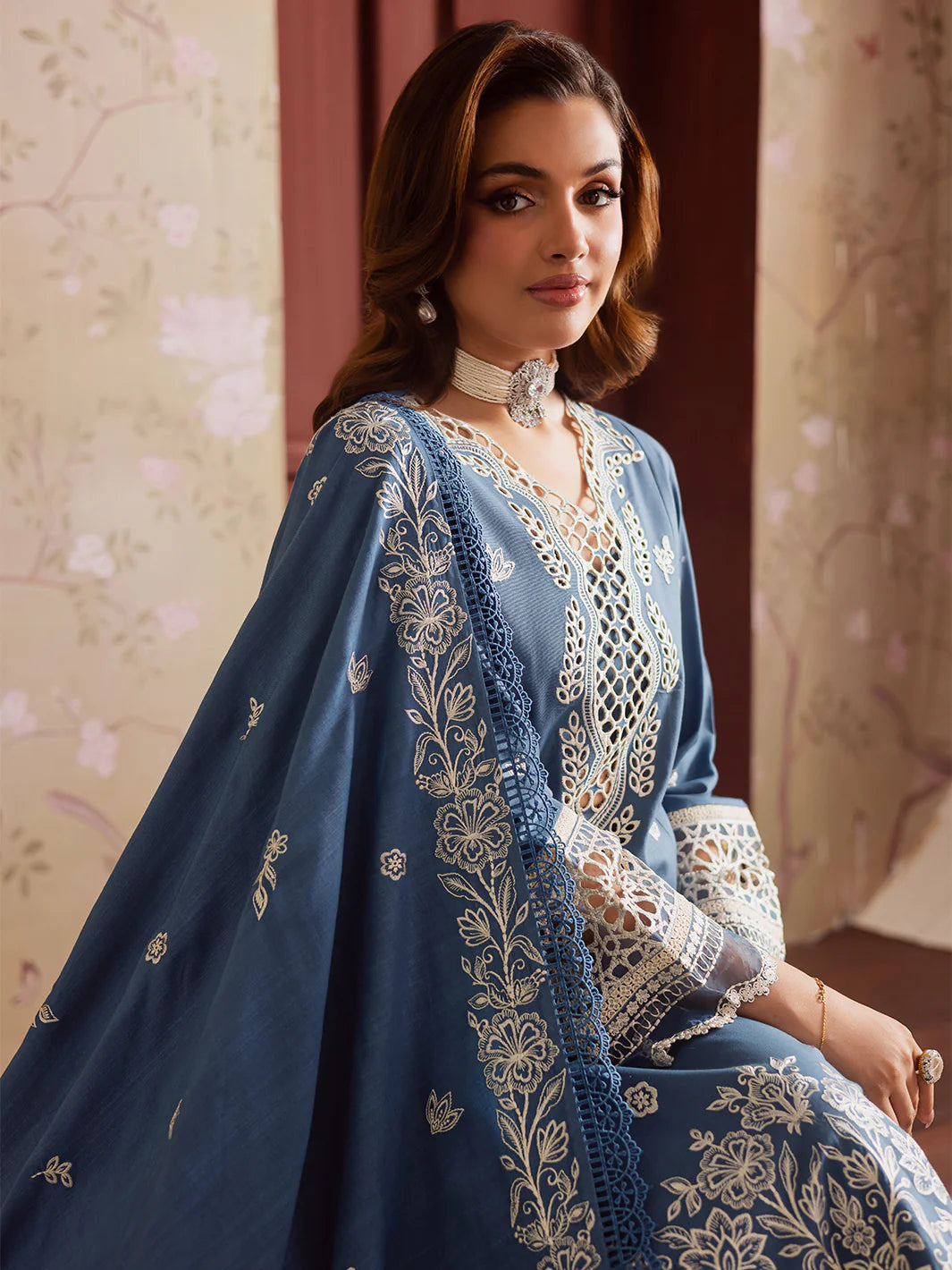 Mahnur Nova Khaddar ’25 – NK-07 | Lavender Mist | Premium Digital Printed 3PC Winter Suit ماہنور نووا کھدر ’25 – این کے-07 | لیونڈر مست | پریمیم ڈجیٹل پرنٹڈ تین پیس ونٹر سوٹ