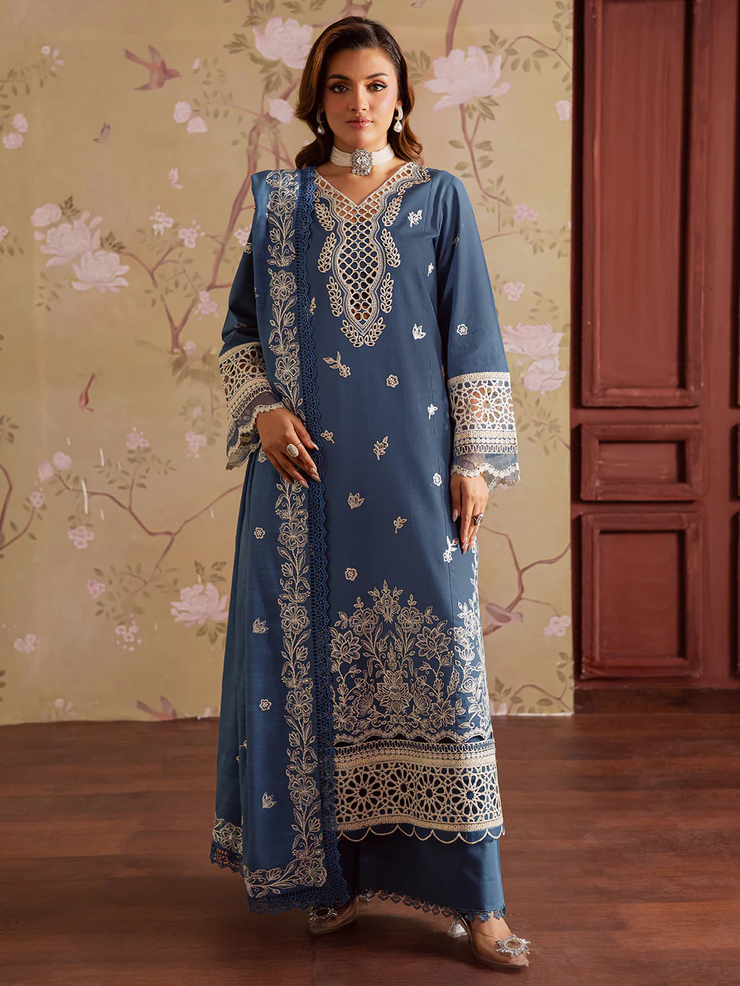 Mahnur Nova Khaddar ’25 – NK-07 | Lavender Mist | Premium Digital Printed 3PC Winter Suit ماہنور نووا کھدر ’25 – این کے-07 | لیونڈر مست | پریمیم ڈجیٹل پرنٹڈ تین پیس ونٹر سوٹ