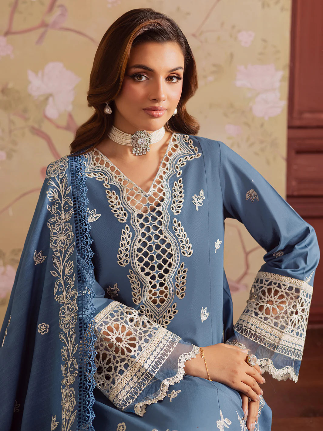 Mahnur Nova Khaddar ’25 – NK-07 | Lavender Mist | Premium Digital Printed 3PC Winter Suit ماہنور نووا کھدر ’25 – این کے-07 | لیونڈر مست | پریمیم ڈجیٹل پرنٹڈ تین پیس ونٹر سوٹ