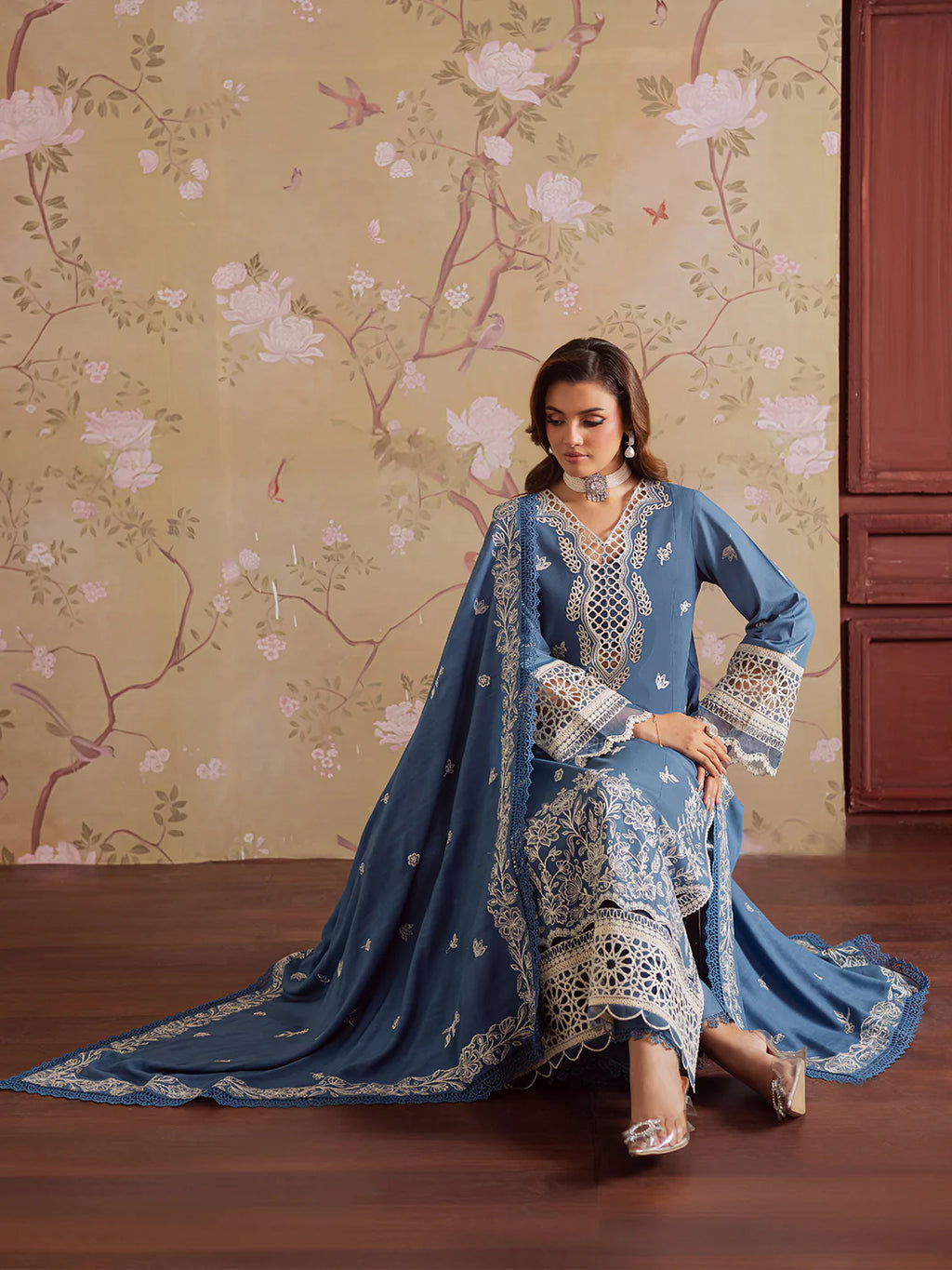 Mahnur Nova Khaddar ’25 – NK-07 | Lavender Mist | Premium Digital Printed 3PC Winter Suit ماہنور نووا کھدر ’25 – این کے-07 | لیونڈر مست | پریمیم ڈجیٹل پرنٹڈ تین پیس ونٹر سوٹ