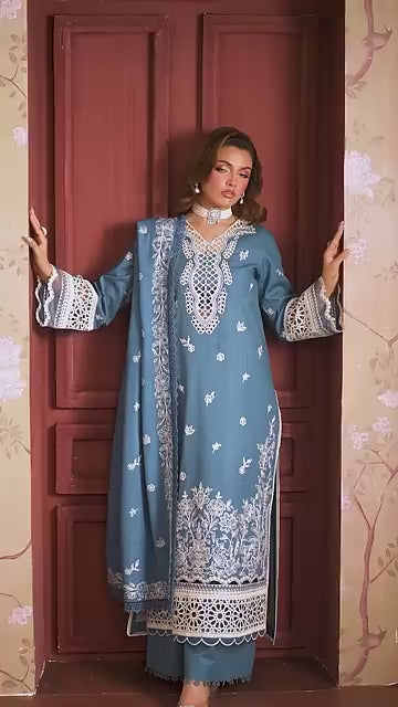Mahnur Nova Khaddar ’25 – NK-07 | Lavender Mist | Premium Digital Printed 3PC Winter Suit ماہنور نووا کھدر ’25 – این کے-07 | لیونڈر مست | پریمیم ڈجیٹل پرنٹڈ تین پیس ونٹر سوٹ